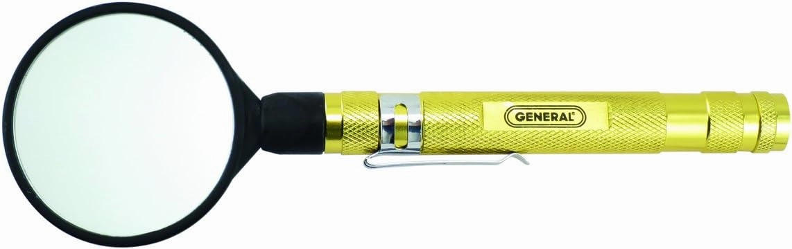General Tools 90557 Telescoping Round Inspection Mirror, 23 inches