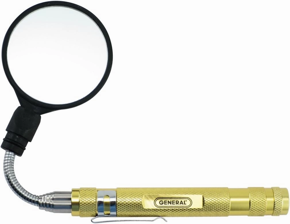 General Tools 90557 Telescoping Round Inspection Mirror, 23 inches