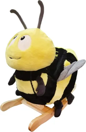 Gerardo`s Toys GT67039, Little Rocker Bee with Music. Bee Rocker for Toddlers. Baby Rocking Animal for Toddlers. Stuffed Animal Rocker for Kids Starting from 12 Months.