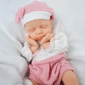 Girl 12 Inch, Silicone Reborn Baby Dolls, Realistic Baby Doll, Not Vinyl, Posable Newborn, Reborn Baby Dolls Silicone Full Body
