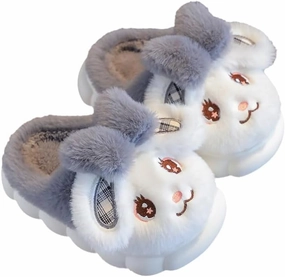 Girls Bunny Slippers for Little Kids Toddler Cute Rabbit House Slippers Plush Warm Home Shoes