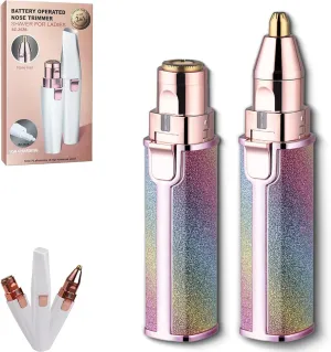 Glowtrim Premium Facial Shaver, Face Shaver, Blissean Painless Electric Hair Remover, Portable 2-in-1 Women's Eyebrow and Facial Hair Removal Device, USB Rechargeable (Multicolor 1Pcs)