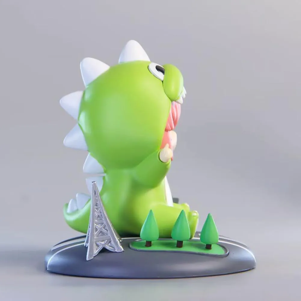 Gotō Hitori Figure Dinosaurs Style Model 10cm Cute Gotō Hitori Action Figures Anime Statue Desktop Decoration Collectibles Gift
