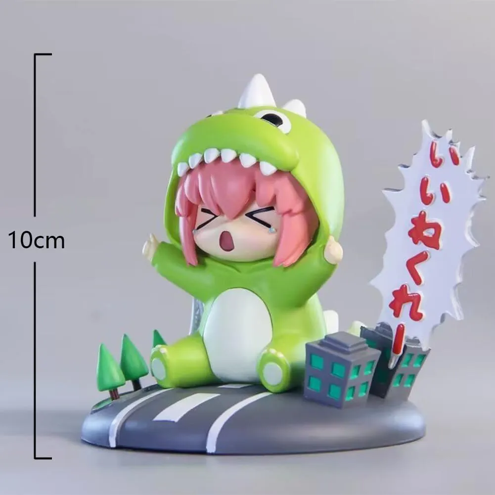 Gotō Hitori Figure Dinosaurs Style Model 10cm Cute Gotō Hitori Action Figures Anime Statue Desktop Decoration Collectibles Gift