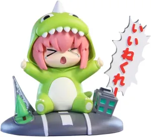 Gotō Hitori Figure Dinosaurs Style Model 10cm Cute Gotō Hitori Action Figures Anime Statue Desktop Decoration Collectibles Gift