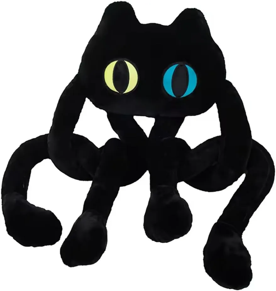 GracesDawn Long cat Stuffed Animal Plush Pillow, Kawaii Super Soft Doll, Cute Black cat Plush Toy for Boys and Girls, Sleeping mat Gift with a Length of 38 inches