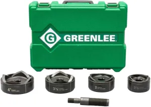 Greenlee 7304 Standard Punches and Dies For 2-1/2 through 4-Inch Conduit