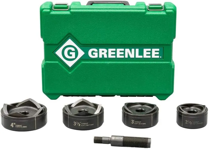 Greenlee 7304 Standard Punches and Dies For 2-1/2 through 4-Inch Conduit