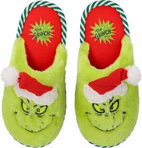 GRINCH Holiday Slippers, Unisex Sizing for Men and Women, Men's 7-8/Women's 9-10