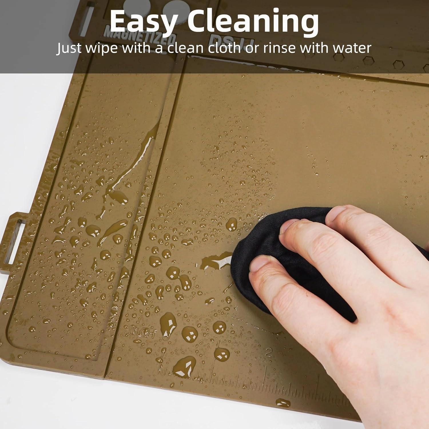 Gun Cleaning Mat, Premium Magnetic Pad With Organizer Parts Tray, Anti-Slip Rubberized Pistol Mat, Protective Workbench Mat for Gun Cleaning (16.5"x 10.43")