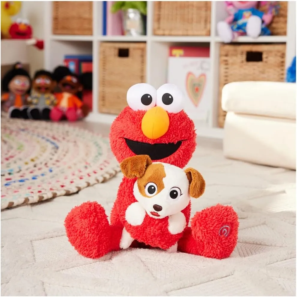 GUND Sesame Street Official Furry Friends Forever Dance & Play Elmo and Tango Animated Plush, Plush Sensory Toy for Ages 1 & Up, Red/Cream, 13”