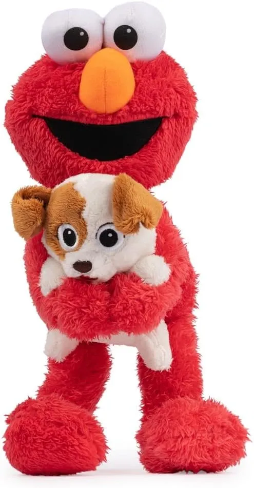 GUND Sesame Street Official Furry Friends Forever Dance & Play Elmo and Tango Animated Plush, Plush Sensory Toy for Ages 1 & Up, Red/Cream, 13”