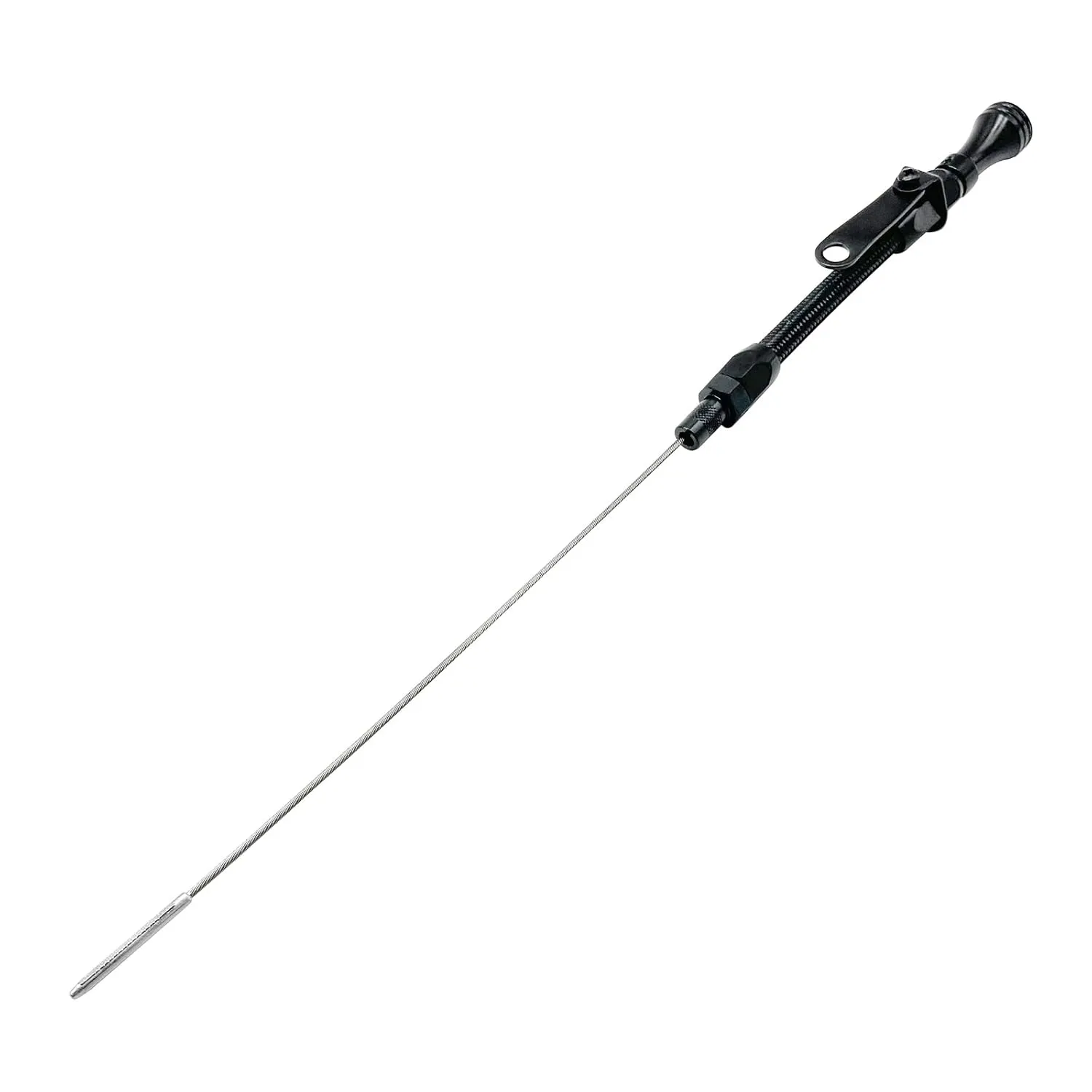 HAHAHA-Flexible Oil Dipstick Driver Side for 1955-1979 SBC Compatible with Chevy 265 283 327 350 5.7L (Black)