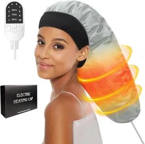Hair Steamer for Deep Conditioning: Upgraded Thermal Cap with 10-Level Fast Heating, 3 Timer Settings, XL Hood for Natural, Curly & Black Hair – Portable Steam Cap for Home Hair Treatments
