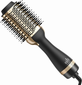 Hair Dryer Blow Dryer Brush, Hair Dryer and Styler Volumizer, Hot Air Brush for Straightening, Curling, Drying, Salon, One Step Styling Tools Gold