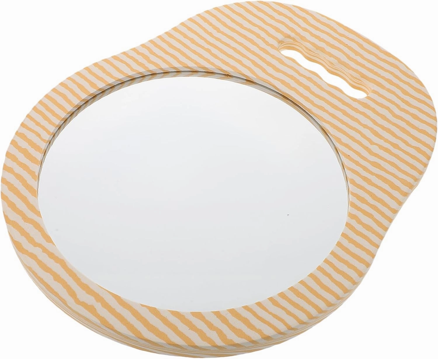 Hair Salon Handheld Mirrors Handle Reflection Foam Frame Perfect for Grooming and Styling