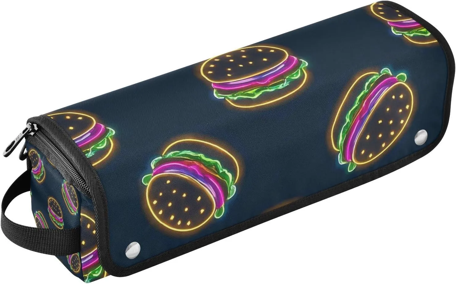 Hamburg Colorful Neon Fluorescent Hot Hair Tools Travel Bag with Heat Resistant Mat Dustproof Travel Hair Straightener Bag for Flat Irons, Straighteners, Curling Irons