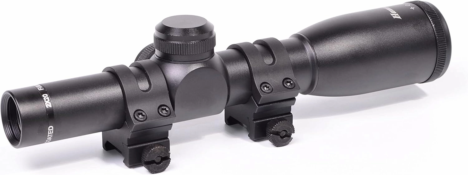 Hammers Elite Compact Lightweight Handgun Revolver Pistol Scope 2X20 w/Weaver Rings