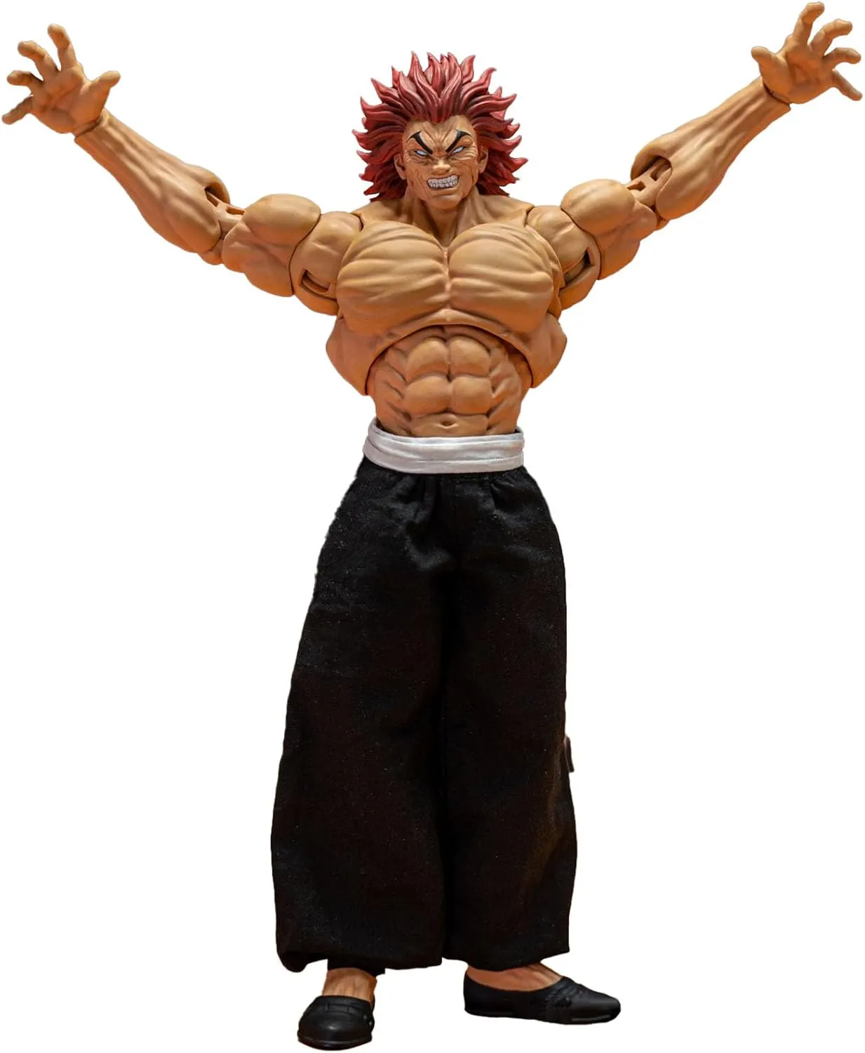 Hanma Yujiro Figure Hanma Figurine Statue Hanma Yujiro Action Figure Muscle Man Ultra-Movable Changeable Parts Ornaments