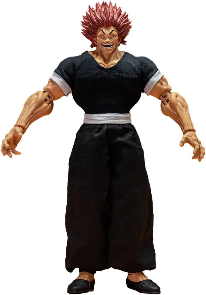 Hanma Yujiro Figure Hanma Figurine Statue Hanma Yujiro Action Figure Muscle Man Ultra-Movable Changeable Parts Ornaments