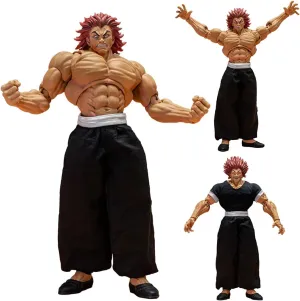 Hanma Yujiro Figure Hanma Figurine Statue Hanma Yujiro Action Figure Muscle Man Ultra-Movable Changeable Parts Ornaments