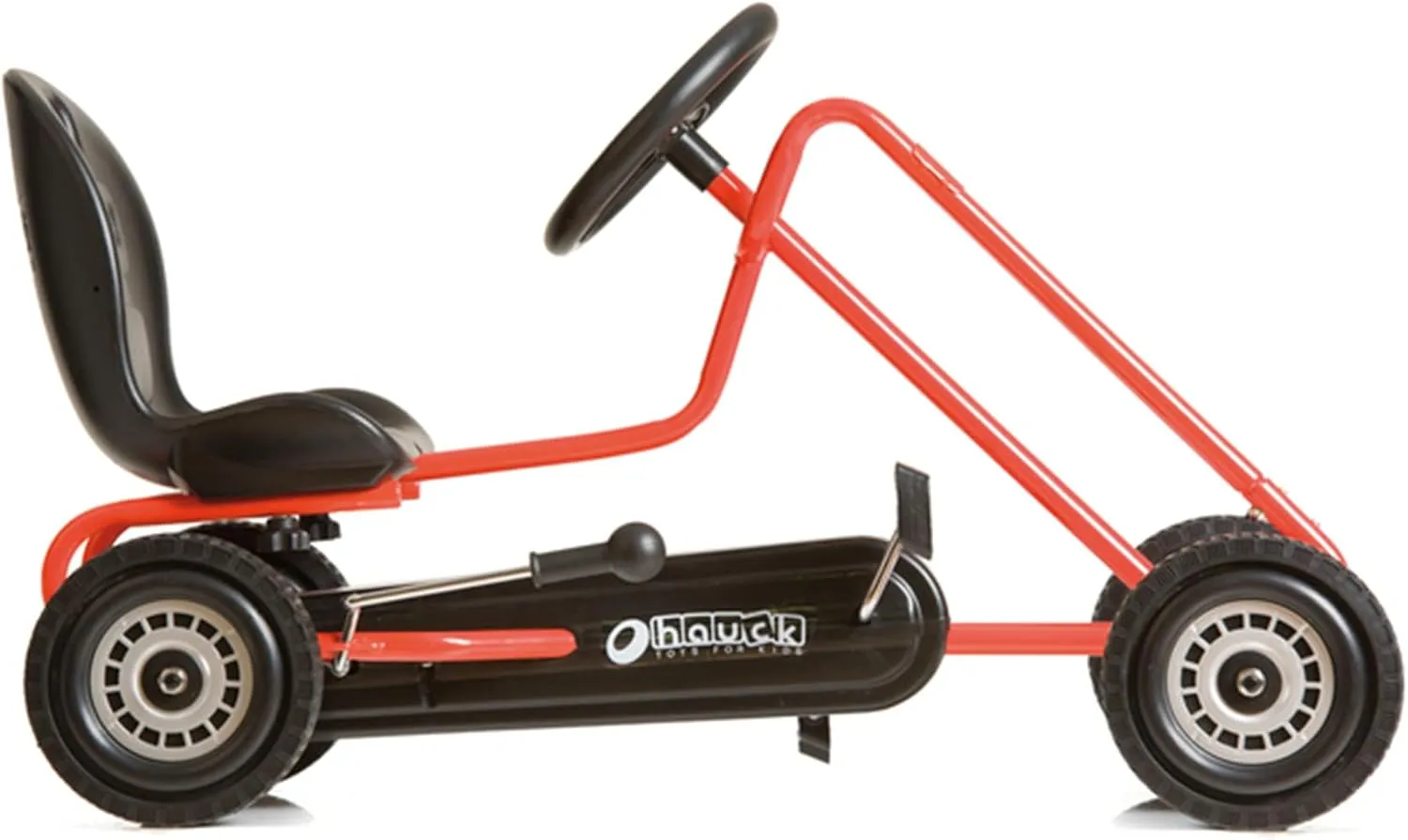 hauck Kids Pedal Go Kart, 4 Wheel Bike Cart, Ages 4-8, Lightning Ride, Orange