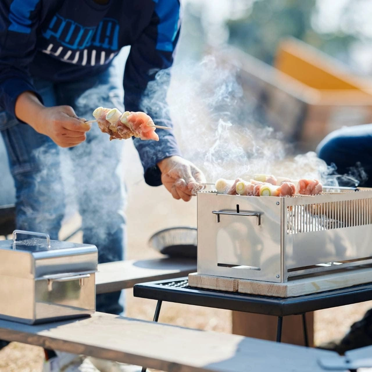 HC-24 HotCmap Griller, Base (Basic Set (Unpainted), Barbecue, Camping, Compact, Smoked, Smoked, 7 in 1
