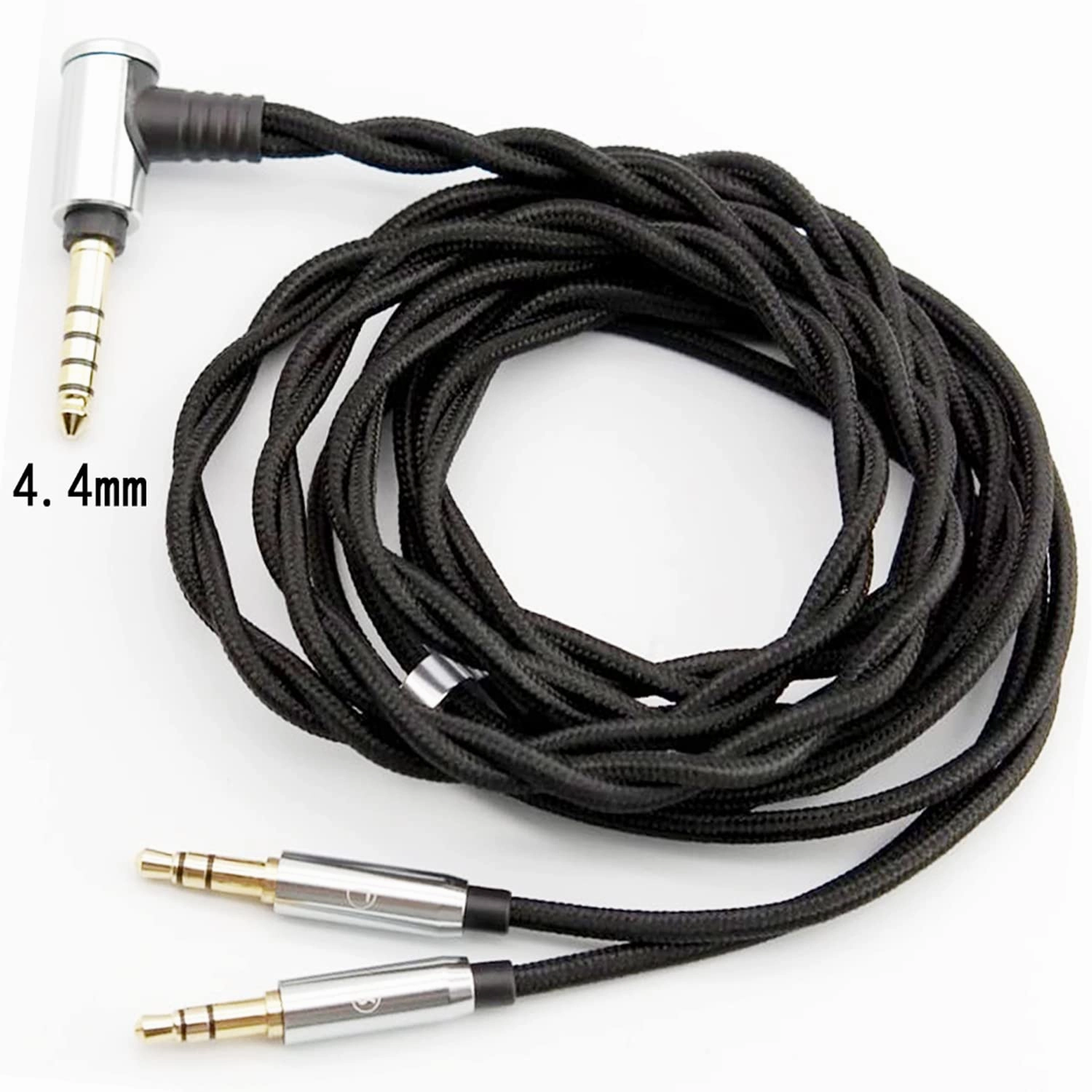 HE400SE Balanced Cable Compatible with Hifiman Sundara HE4XX HE-350 HE1000 HE560 4.4mm to Dual 3.5mm Works on Sony WM1A NW-ZX505 Digital Music Players(4.4mm)