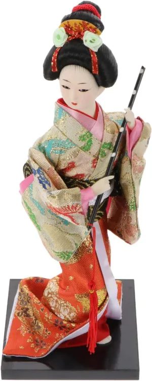 Healifty 1pc Kimono Doll Crafts for Girls Geisha Ornament Japanese Ethnic Figure Vintage Geisha Doll Vintage Decor Japanese Style Geisha Doll House Foam Women's Japanese-Style