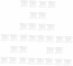 Healifty 15pairs Toe Separators for Bunion Relief Comfortable Foot Care Tool for Men Women Flexible Maintain Toe Alignment and Prevent Rubbing