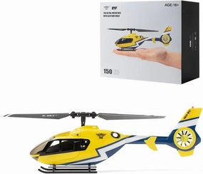 Heli European EC-135 Model Micro Remote Control Helicopter, 1/68 Scale 2.4G 6-axis Gyro Height Hold Hover, RC Airplanes Toys (RTF/Mode 2 Left-Hand Throttle)