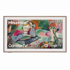 Hisense 55-Inch Class QLED 4K S7N CanvasTV Series Dolby Vision HDR Google Smart TV (55S7N, 2024 Model) - Art Mode, Anti-Glare Panel, Hi-Matte Display, Frame & UltraSlim Wall Mount Included, 144Hz