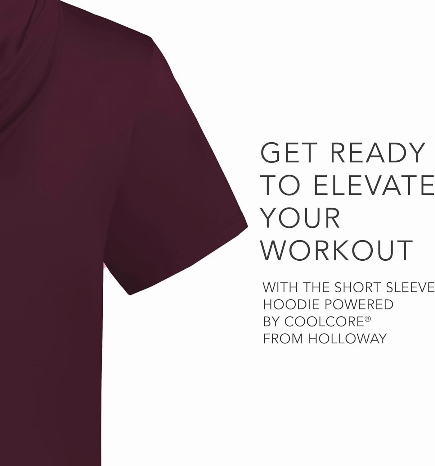 Holloway Men's Powered by Coolcore Short Sleeve Hoodie