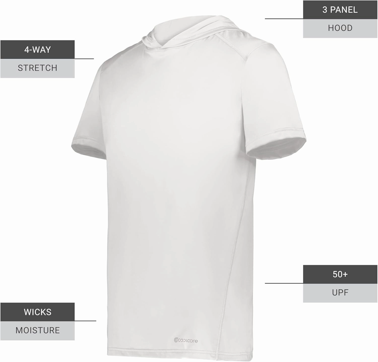 Holloway Men's Powered by Coolcore Short Sleeve Hoodie