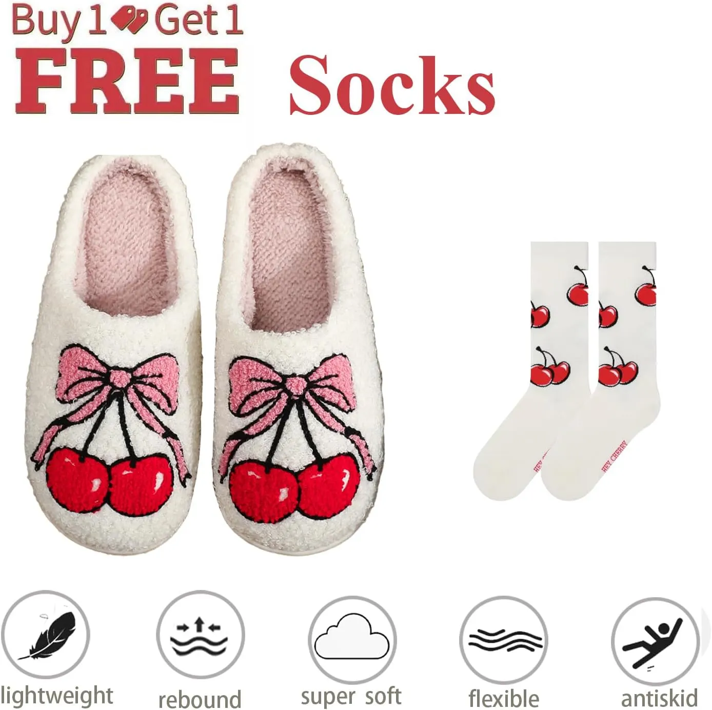 Home Slippers for Women Men Retro Soft Plush Lightweight Pineapple Strawberry Pumpkin Slippers Slip-on Cozy Indoor Outdoor Slippers Anti-Skid Sole 37-38