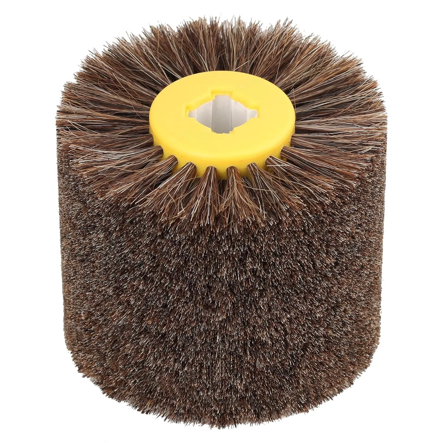 Horsehair Polishing Wheel Surface Conditioning Tool, 4.7" x 4" Buffing Wheel, Drawing Polishing Burnishing Finishing Wheel for Wood Furniture