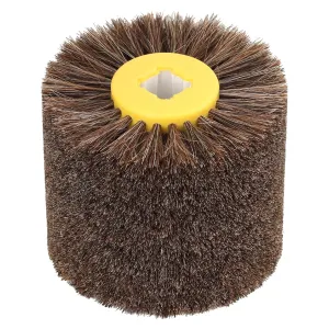Horsehair Polishing Wheel Surface Conditioning Tool, 4.7" x 4" Buffing Wheel, Drawing Polishing Burnishing Finishing Wheel for Wood Furniture