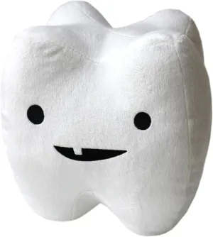 I Heart Guts Tooth Plush - You Can’t Handle The Tooth - 7” Tooth Pillow with Pocket, Great Dental Gifts for Dentists, Dental Hygienists, and Kids