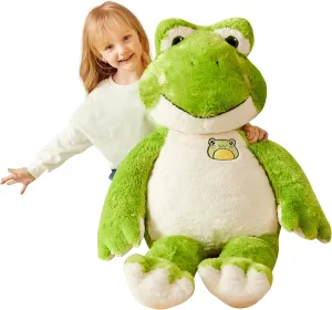 IKASA Giant Frog Stuffed Animal Plush Toy, 30" Large Huge Cute Jumbo Soft Toys for Kids Girls Boys,Gifts for Kids