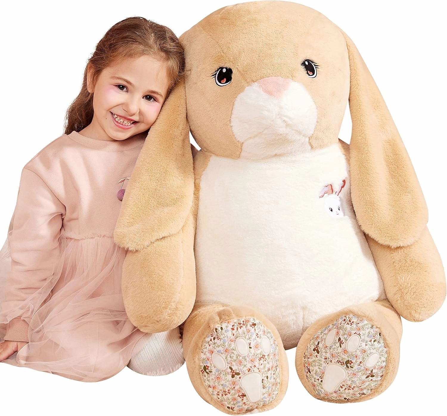 IKASA Giant Rabbit Stuffed Animal Plush Toy, 30" Large Cute Jumbo Bunny Toys for Kids Girls Boys Girlfriend