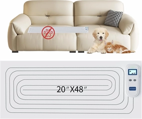 Indoor cat Deterrent pad, scat mats for Dogs,3 Enhanced Training Modes,pet Shock Pad,Keeps Pets Away from Sofas Cat Couch Protector,beds, and counters, (AB-2048C)
