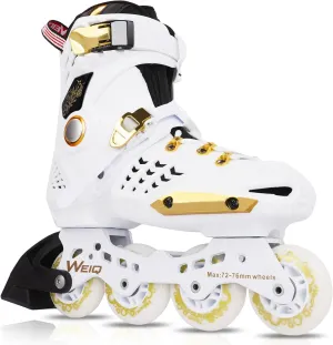 Inline Skates for Women and Men, Fitness Professional Roller Skates Blades Adult, High Performance Outdoor Inline Speed Skates Unisex, Beginner Aggressive 4-Wheel Racing Skates