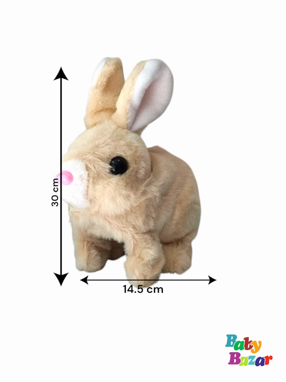 Interactive Plush Rabbit Toy Walking Talking and Ear Wiggling Bunny for Kids