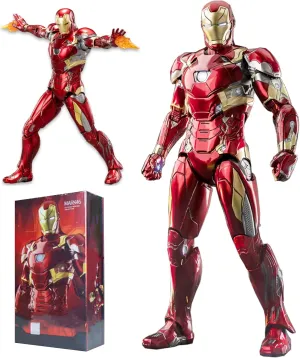 Ironman MK46 Action Figures-7 inch All Joints Movable Collectable Toys-Full Metal Painting with Lots of Accessories Stark Model(1/10 Scale)