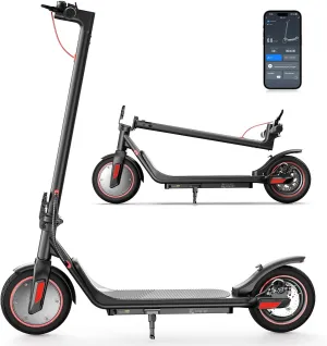 iScooter Electric Scooter, 25/22/18 Miles Range, 25/19/15.6 MPH Top Speed, 800W/500W/350W Foldable Commuting Electric Scooter with Double Braking Systems and APP for Adults and Teens