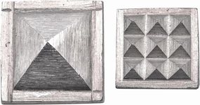 Ishanya Zinc Pyramid North East Kitchen Toilet Bedroom Cut Vastu Dosh Remedies Correction Home Office Factory Shop (Size 1 Inch, 3 Pcs)