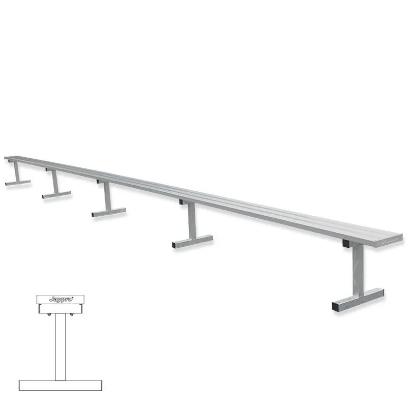 Jaypro Sports Outdoor Player Benches - Portable - Aluminum Team Bench - 27' (PB-95)