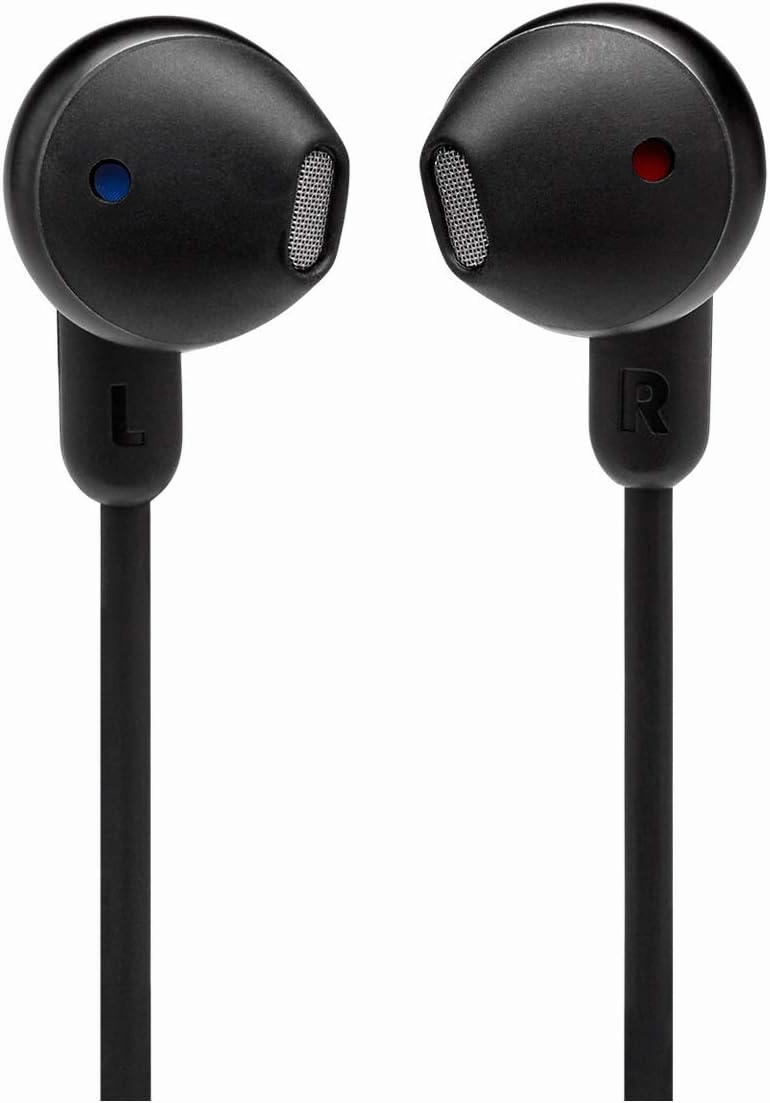 JBL Tune 215 - Bluetooth Wireless in-Ear Headphones with 3-Button Mic/Remote and Flat Cable - Black, Small