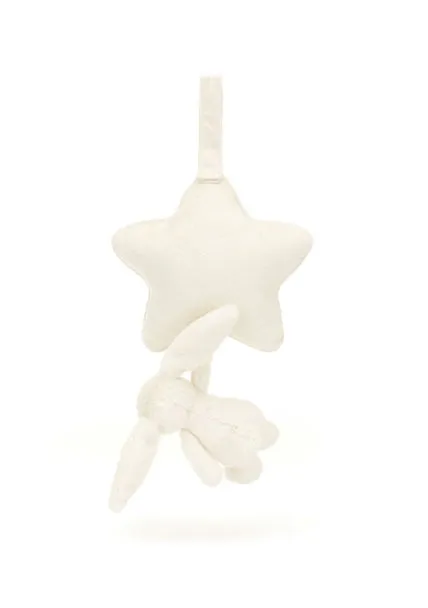 JELLYCAT BASHFUL CREAM BUNNY MUSICAL PULL