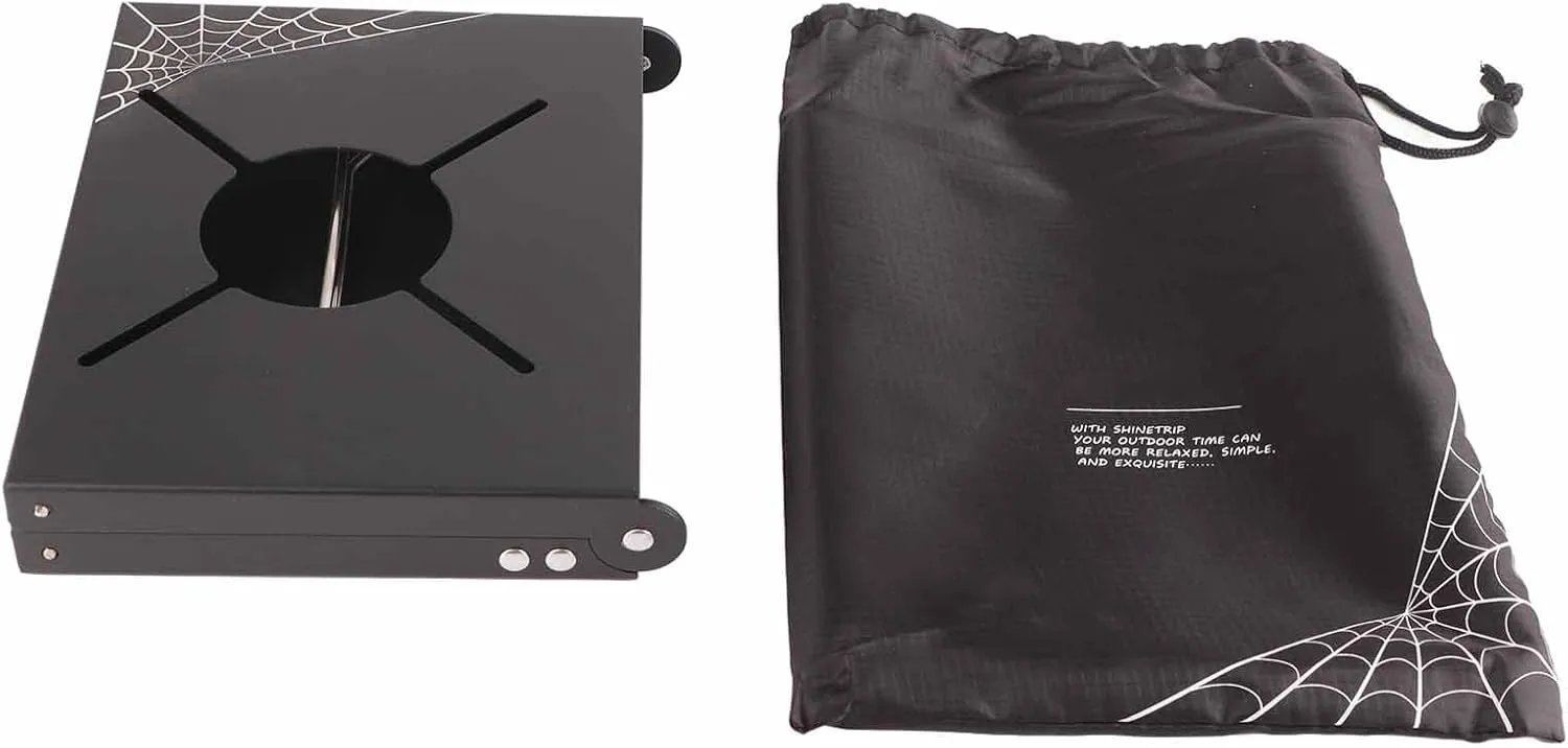 Jerliflyer Picnic Table Aluminum Alloy Foldable Portable Mini Camping Stove Table with Storage Bag for Outdoor Adventures Portable Camping Table with Bag